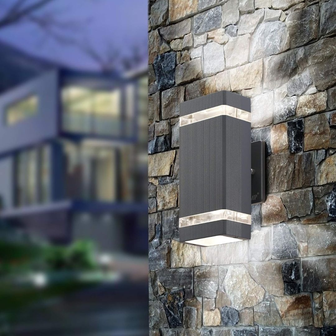 Kian – Moderne LED-Wandleuchte in Anthrazit mit Up- & Down-Lichteffekt