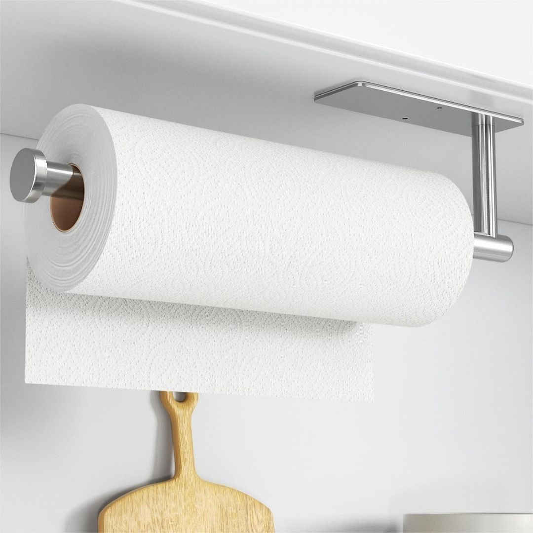 Tavaris – Moderner Küchenrollenhalter aus Edelstahl zur Unterbaumontage